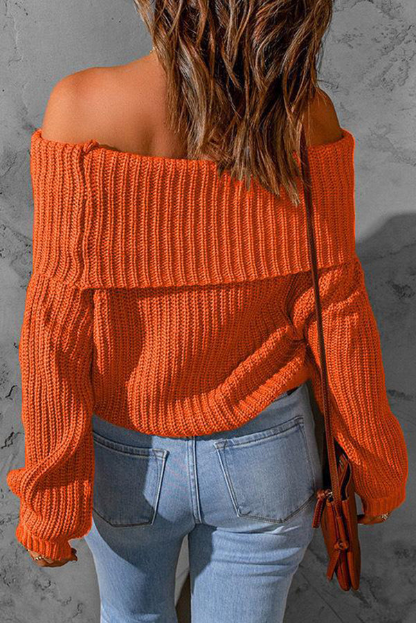 Stilla | Curl up and Get Cozy Off Shoulder Strik Trøje