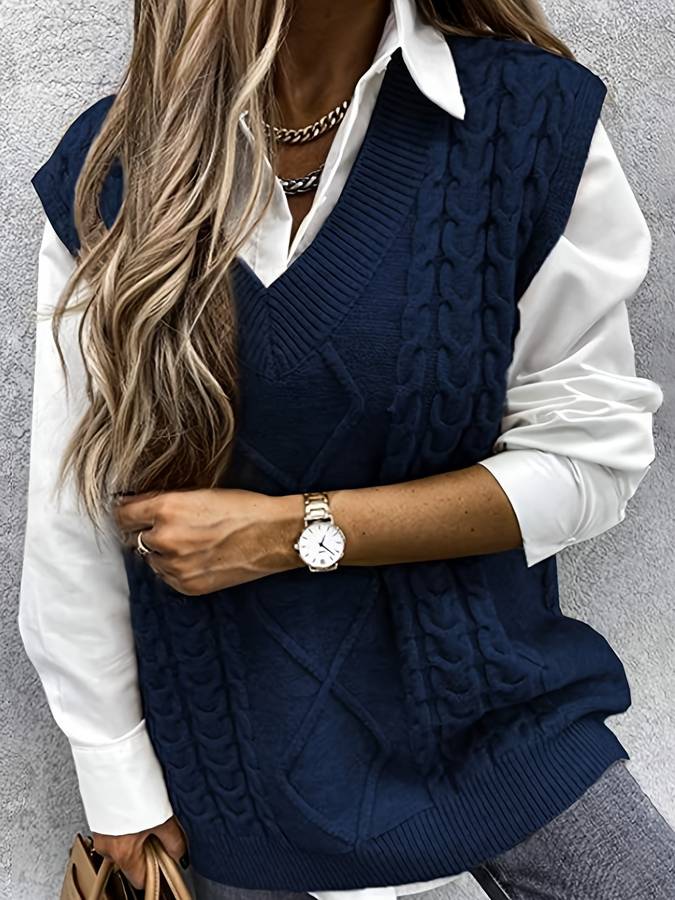 Stilla | Stilfuld Strikvest Dame