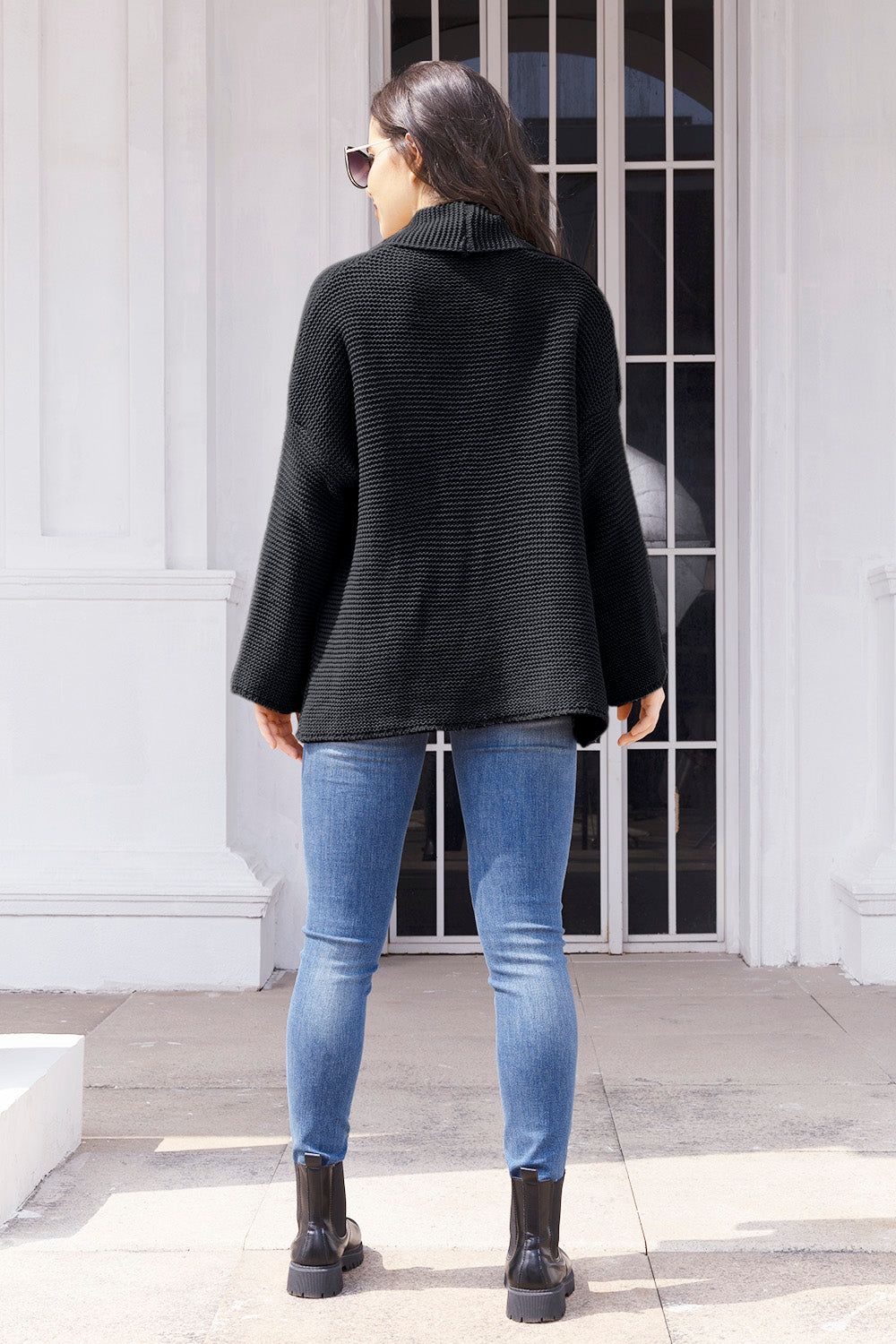 Stilla | Åben Front Langærmet Cardigan