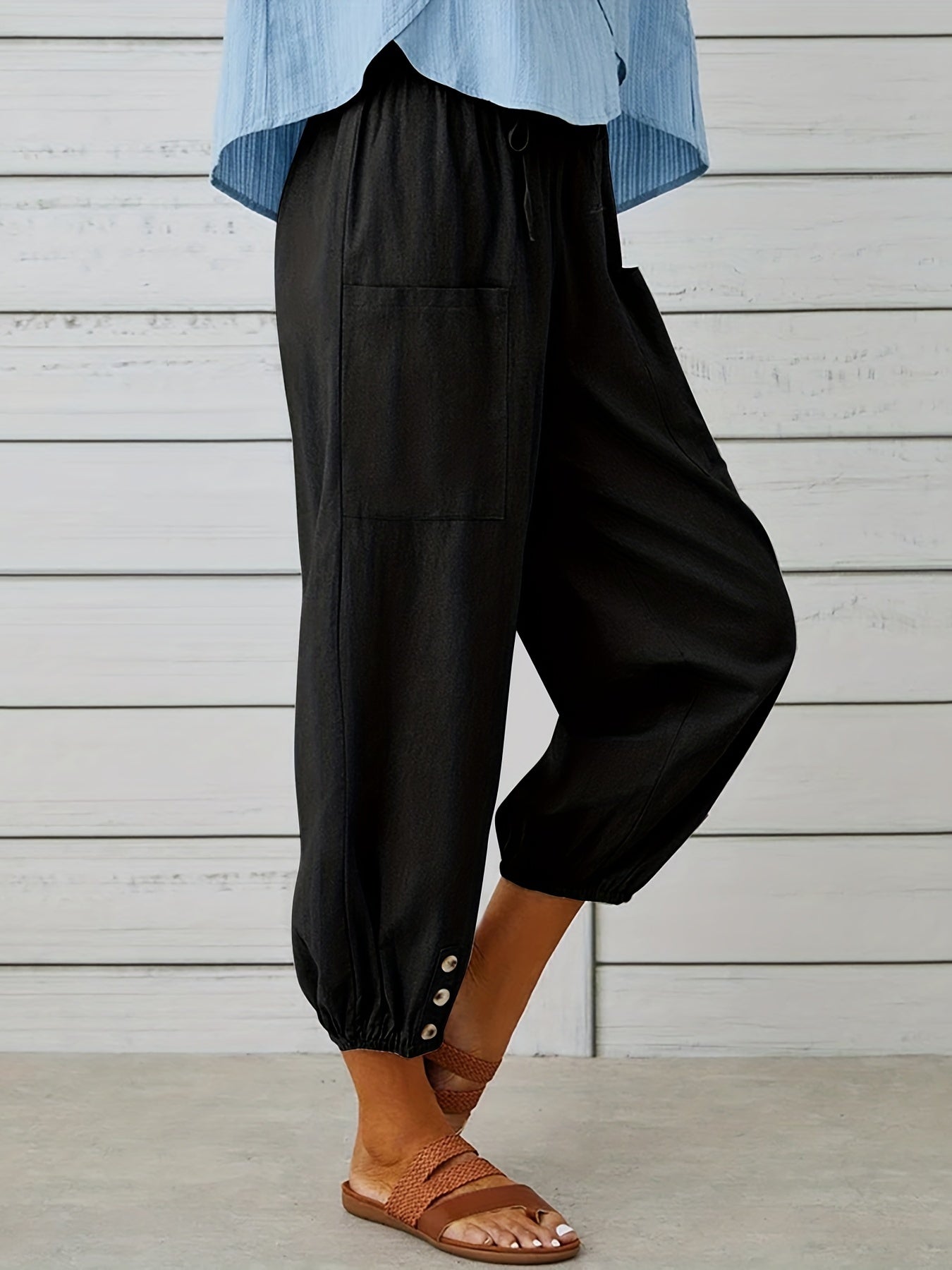 Stilla | Patched Crop Bukser Til Kvinder