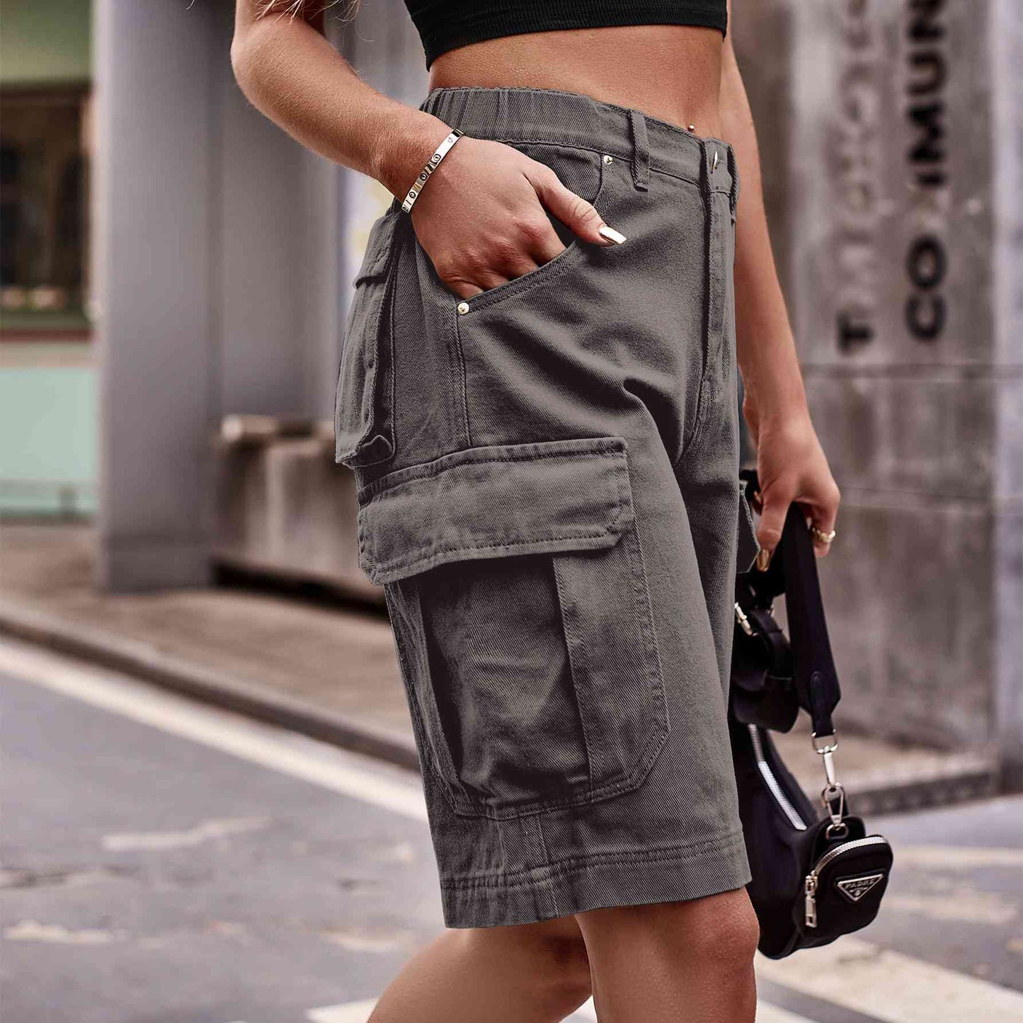 Stilla | Cargo Shorts Med Lommer