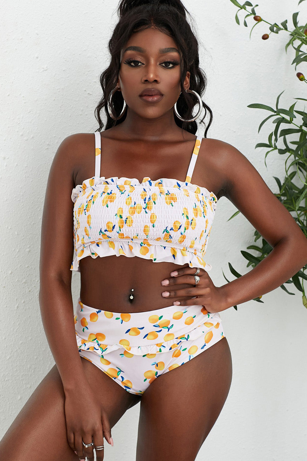 Stilla | Print Frilled Bikini Sæt