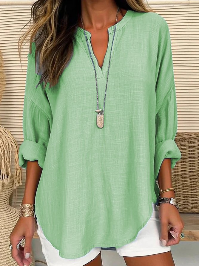 Stilla | Casual bluse lavet af linoleum