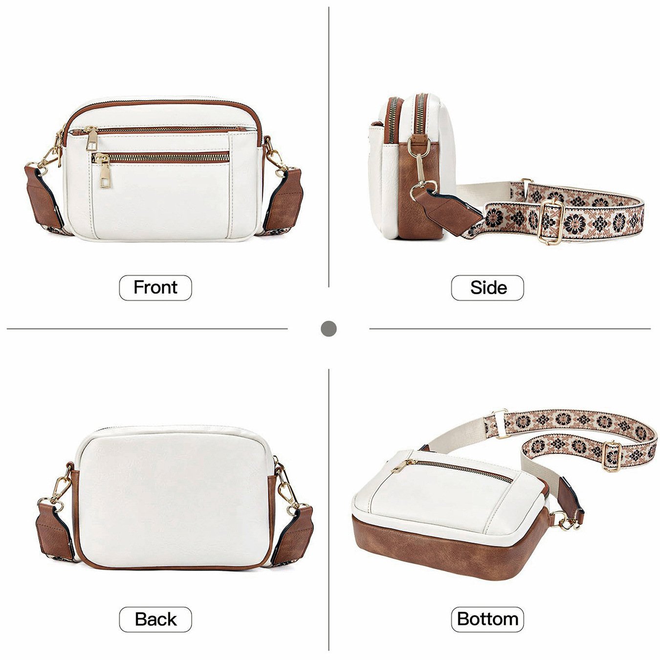 Stilla | Blumen Strop Crossbody Taske