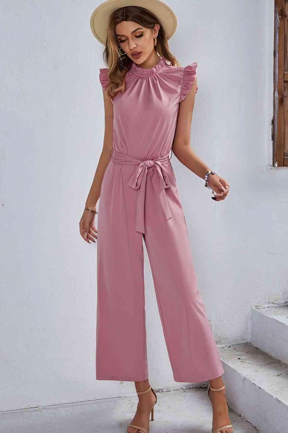 Stilla | Ærme Tie Talje Jumpsuit