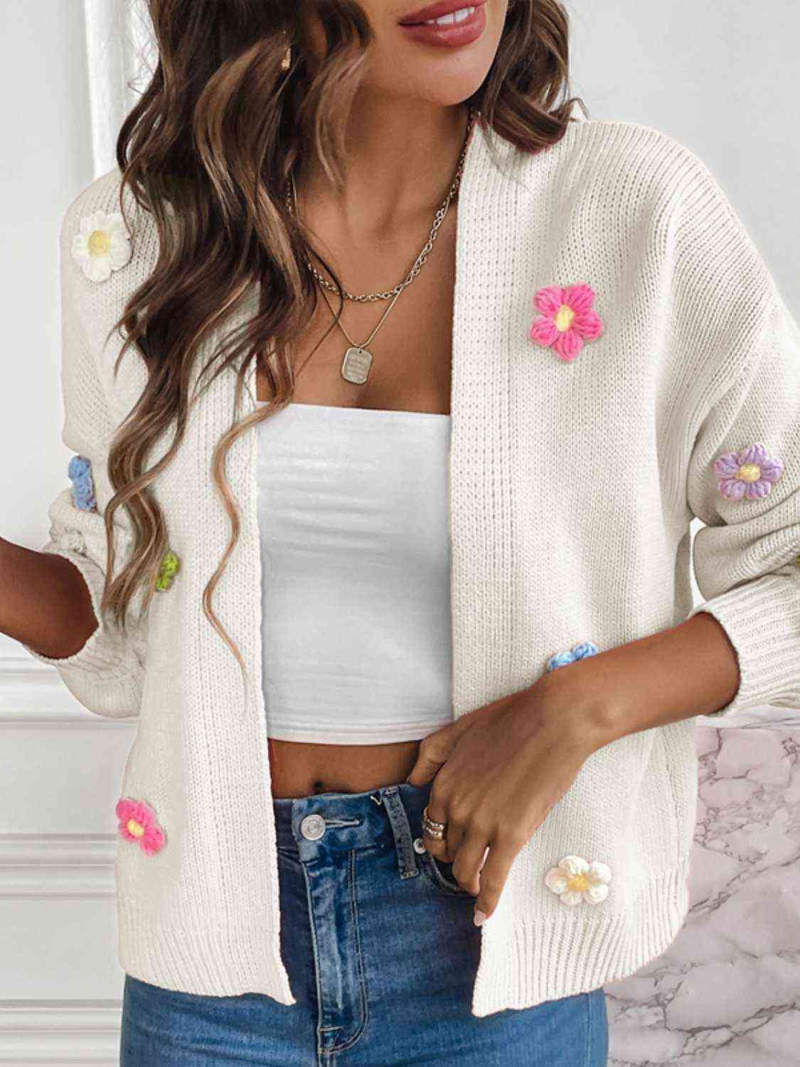 Stilla | Langærmet Åben Front Cardigan