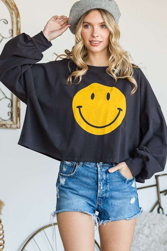 Stilla | Face Lange Ærme Crop Top