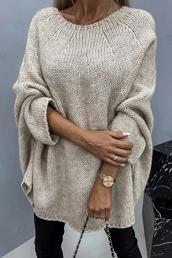 Stilla | Løst Skåret Strik-poncho