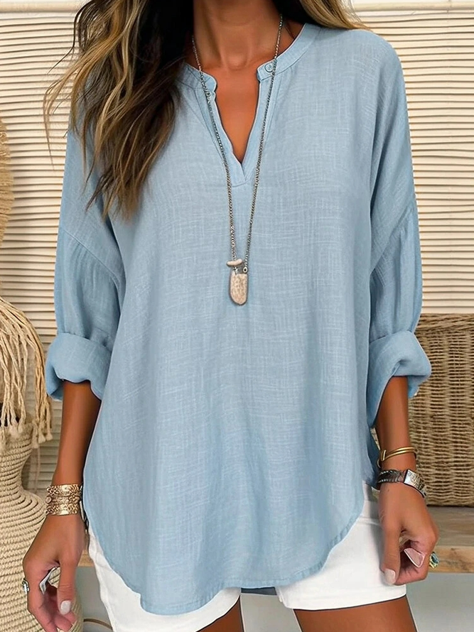 Stilla | Casual bluse lavet af linoleum