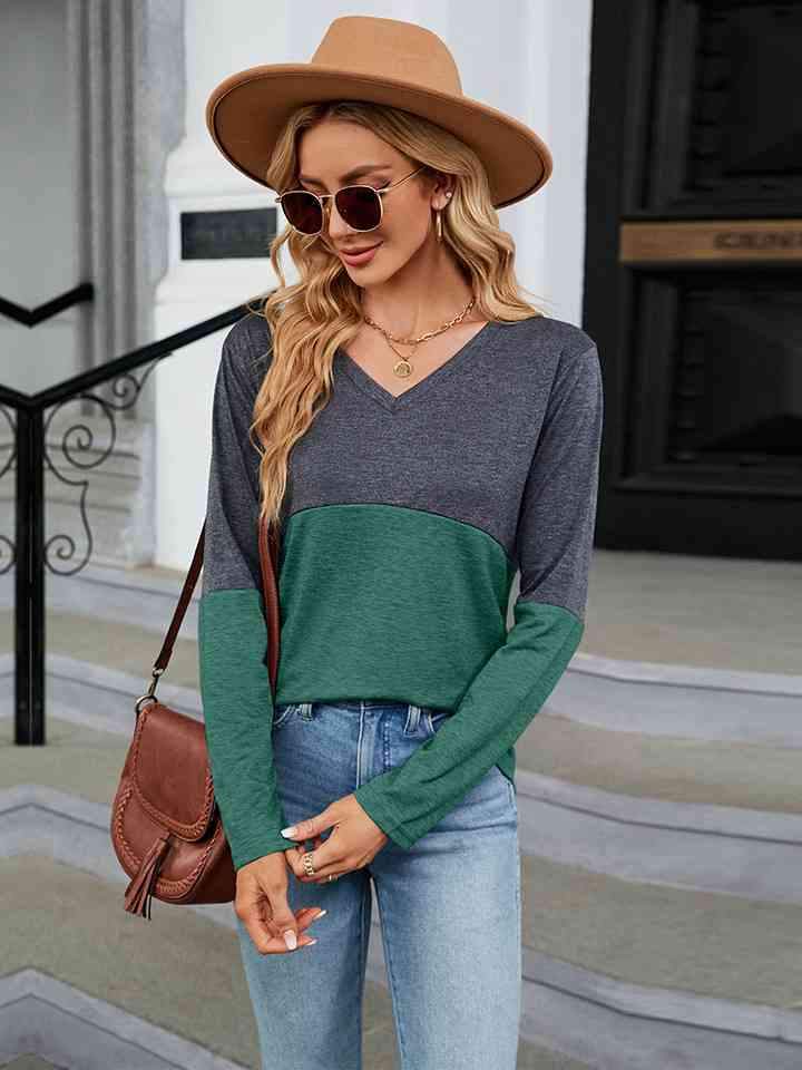 Stilla | Neck Langærmet T-shirt To-tone