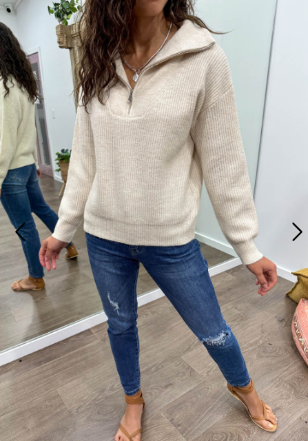 Stilla | Varm Lynlås Sweat Shirt Til Kvinder