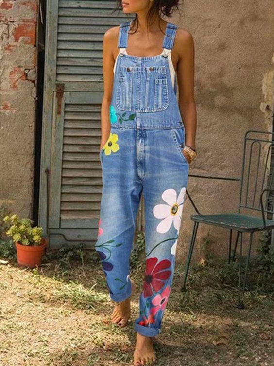 Stilla | Ærmeløs Denim-overall