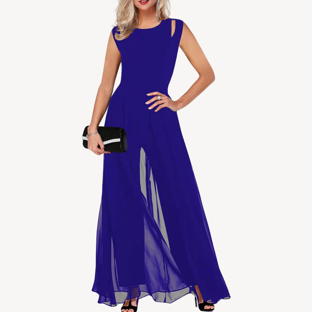 Stilla | Chiffon Aften Jumpsuit