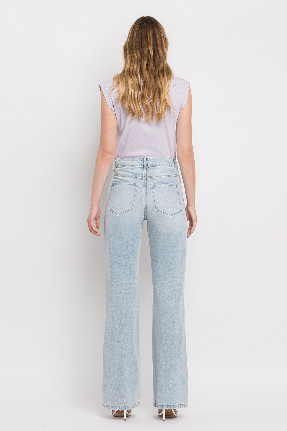 Stilla | by Flying Monkey 90'ernes Vintage Super Høj Talje Flare Jeans