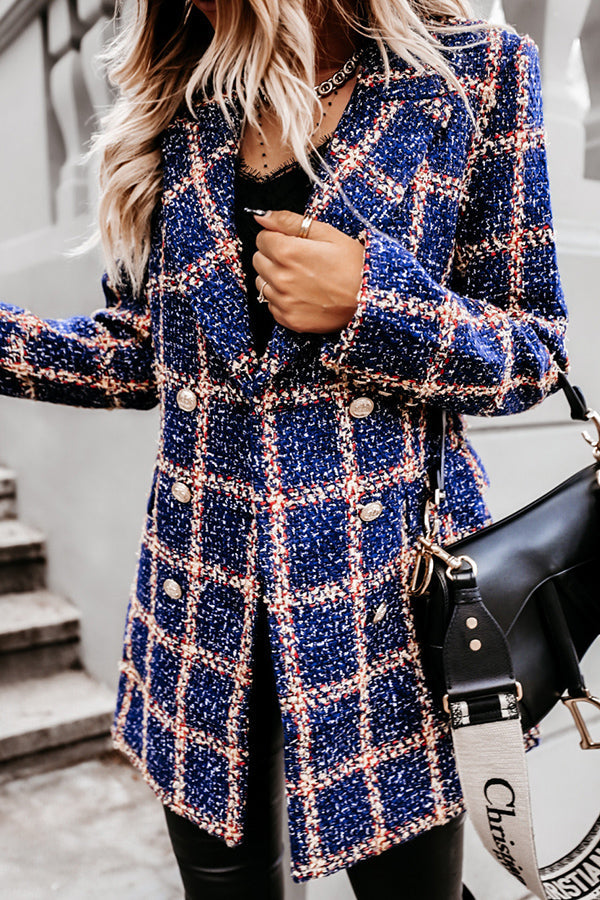 Stilla | Making Statements Plaid Tweed Blazer