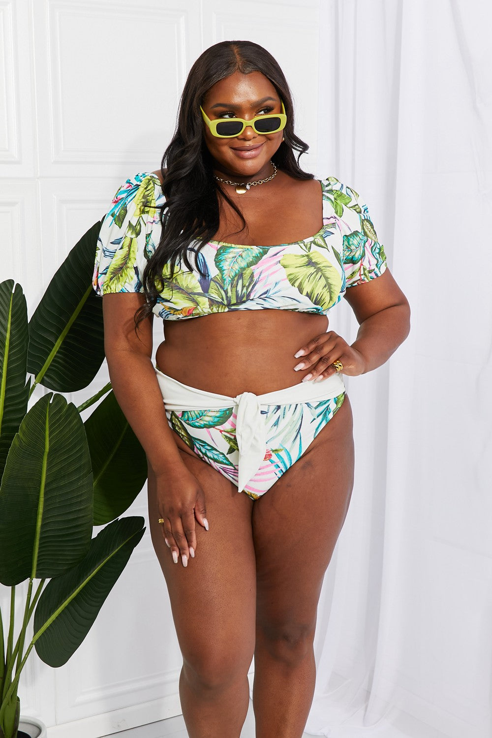 Stilla | West Swim Vacay Ready Puff Sleeve Bikini I Floral