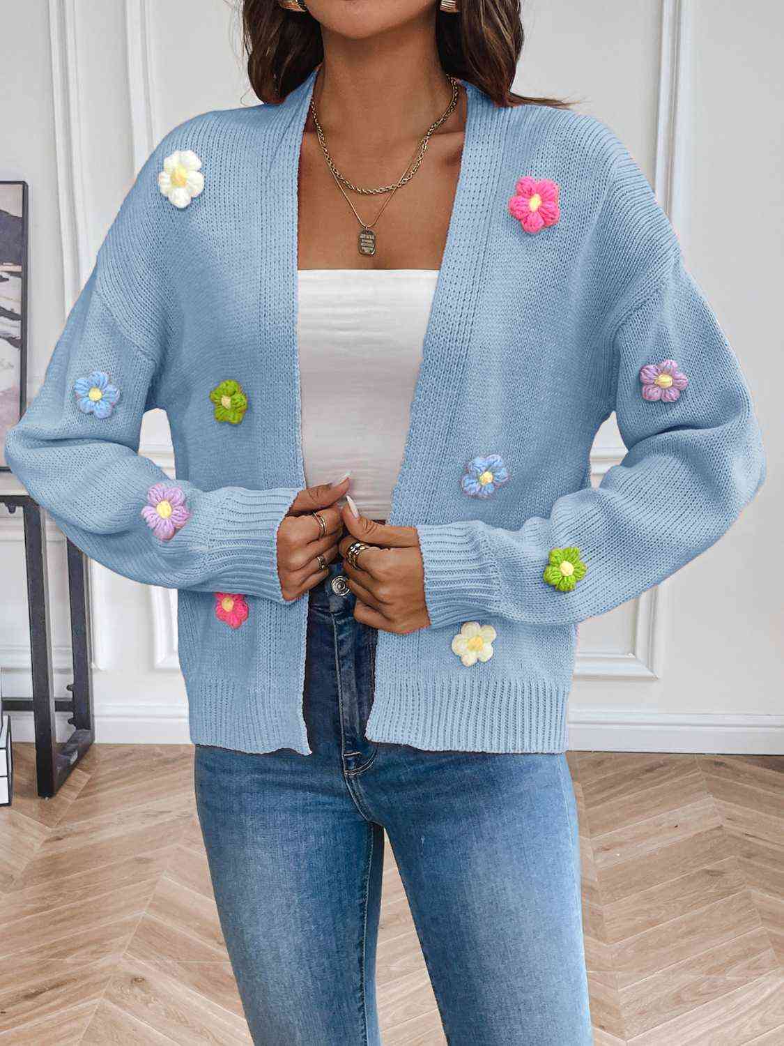 Stilla | Langærmet Åben Front Cardigan