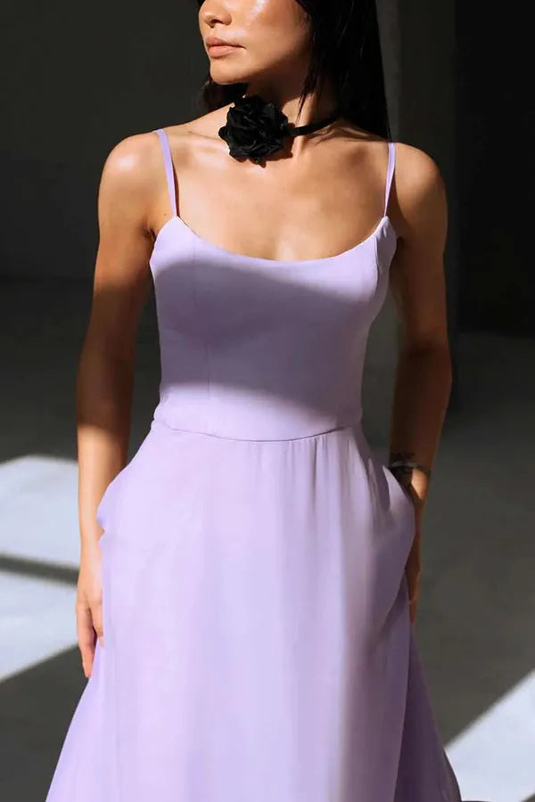 Stilla | Girl Flounce Bustier Banket Fest Midi Kjole