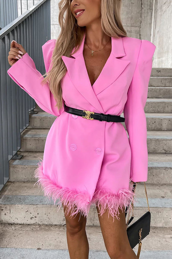 Stilla | Beyond Imagination Overstørrelse Feder Blazer