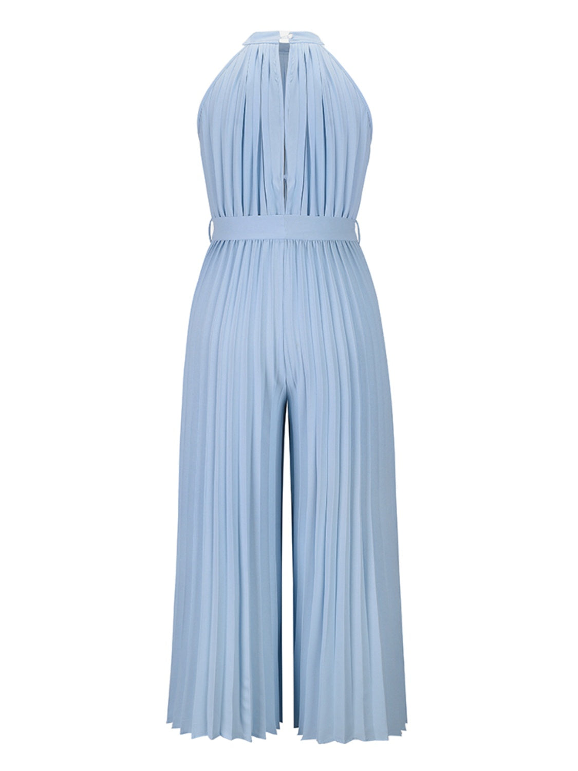 Stilla | Bundet Plisseret Ærmeløs Jumpsuit