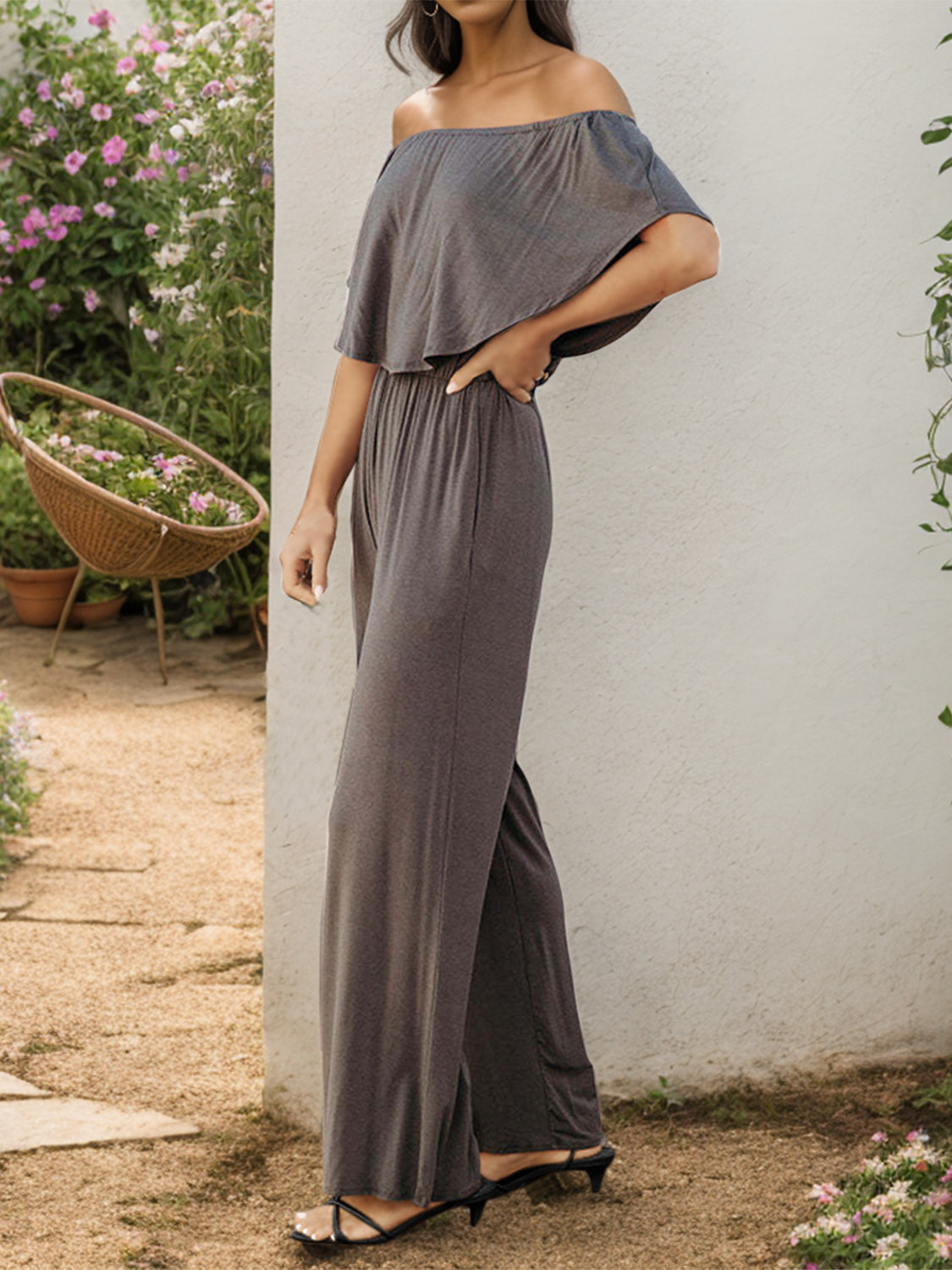 Stilla | Skulder Bred Ben Jumpsuit