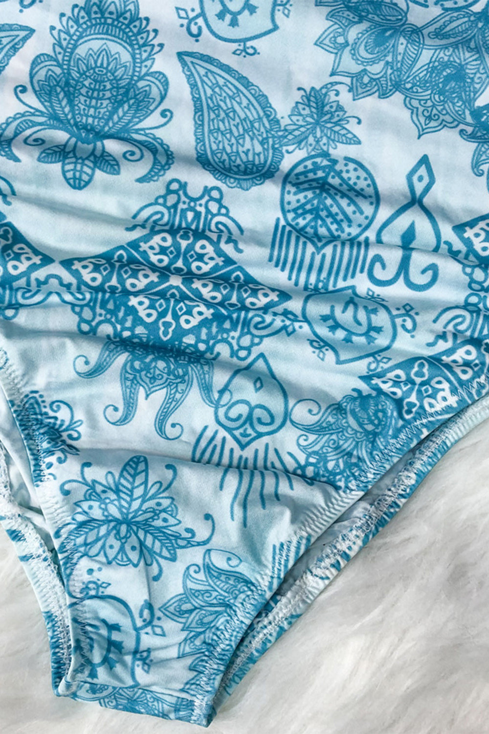 Stilla | Mock Neck Langærmet Én-delt Badetøj