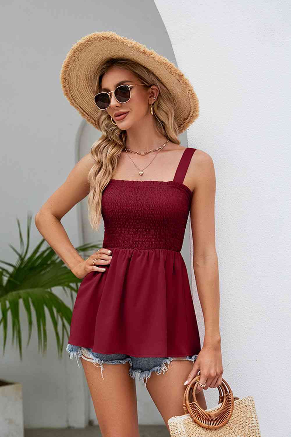 Stilla | Square Neck Babydoll Tank