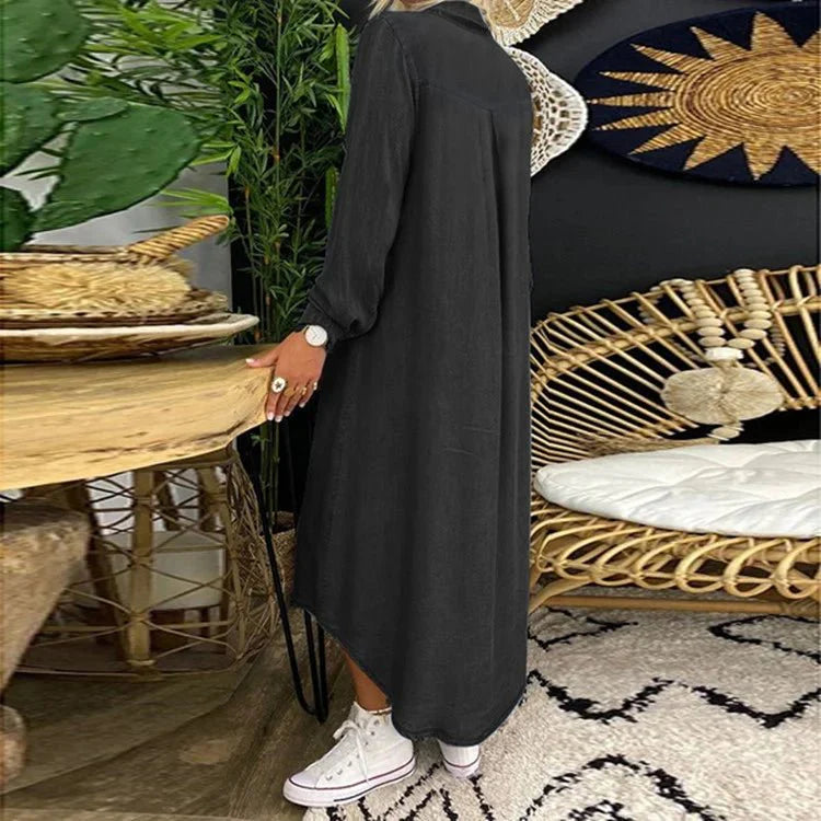 Stilla | Chic lang kjole i denim