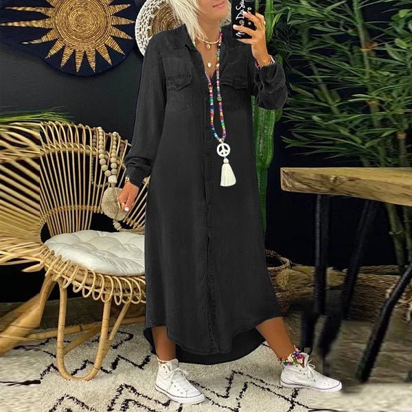 Stilla | Chic lang kjole i denim