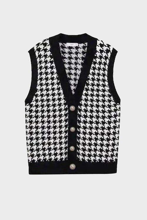 Stilla | Knap Front Sweater Vest