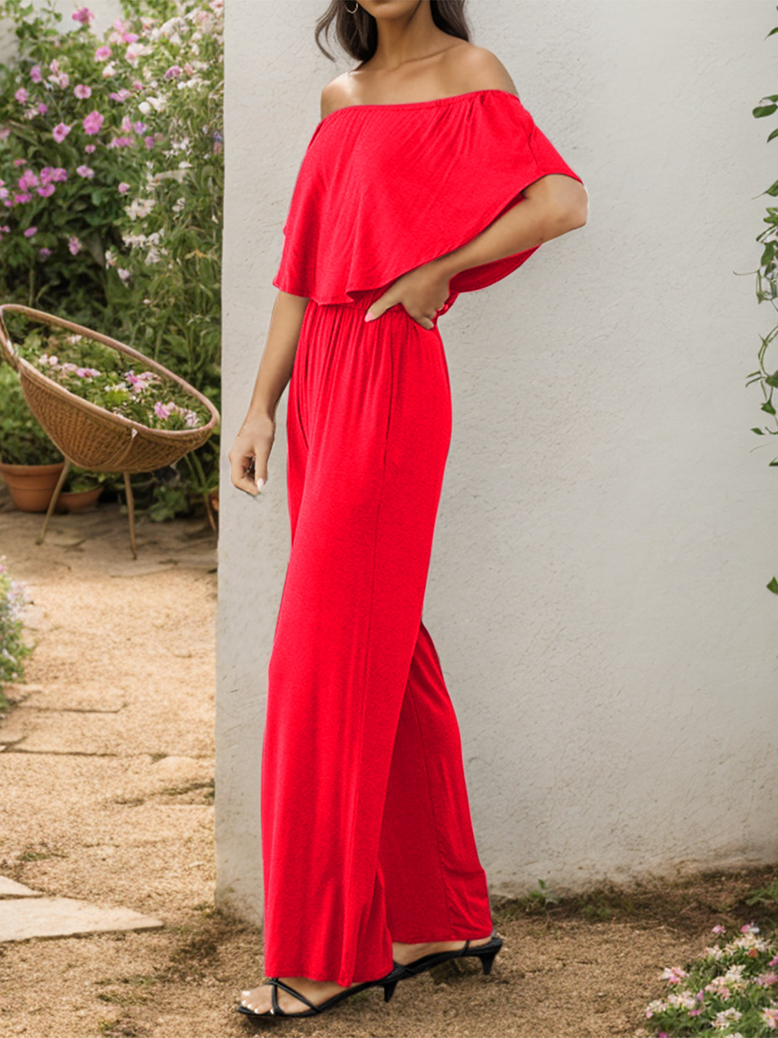 Stilla | Skulder Bred Ben Jumpsuit