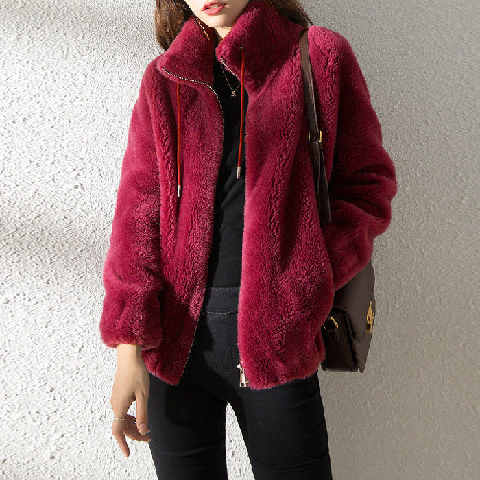 Stilla | Dobbelt Facet Fleece Høj Hals Cardigan