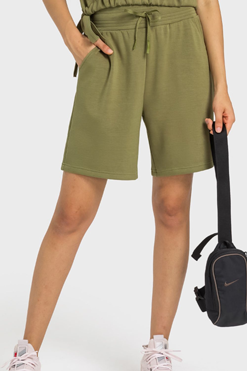 Stilla | Elastisk Talje Sports Bermuda Shorts