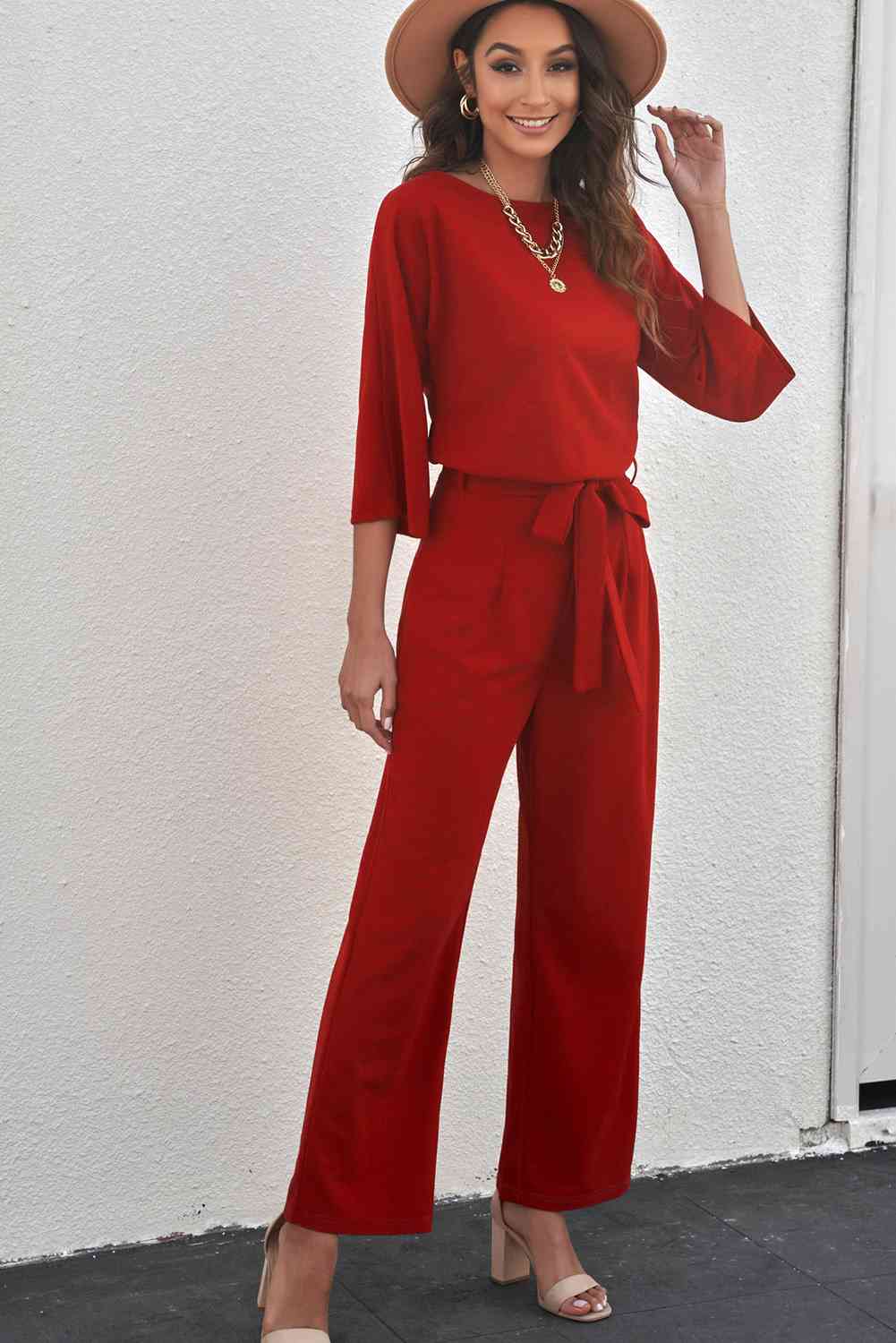 Stilla | Trekvart Ærme Jumpsuit