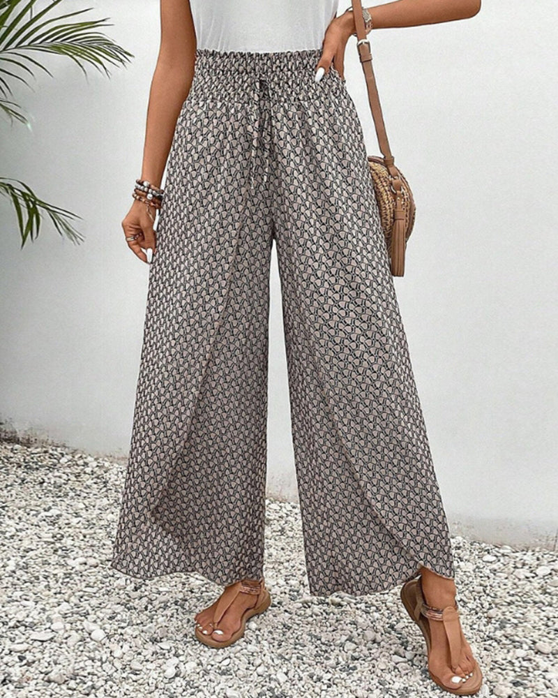 Stilla | Damebukser med Geometrisk Print