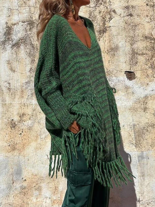 Stilla | Detalje Langærmet Sweater Med Lommer