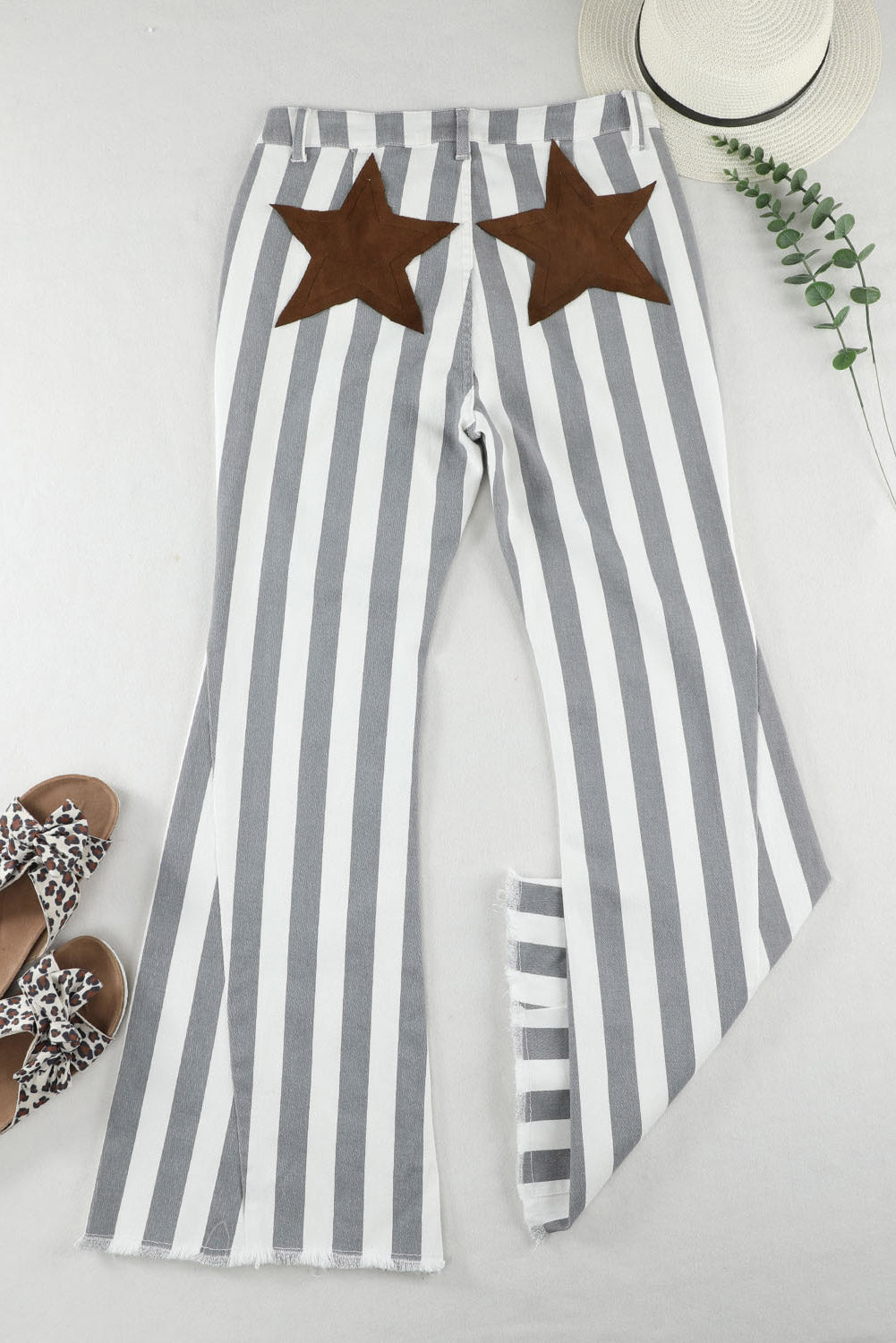 Stilla | Hem Star Applique Stribede Jeans