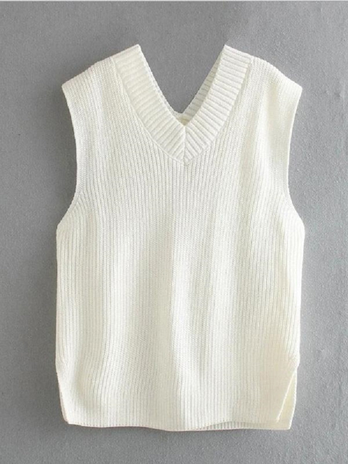 Stilla | V-hals ærmeløs sweater vest