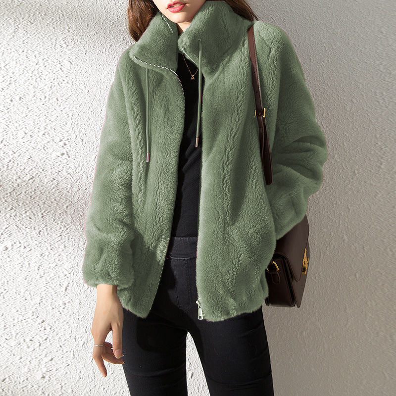 Stilla | Dobbelt Facet Fleece Høj Hals Cardigan