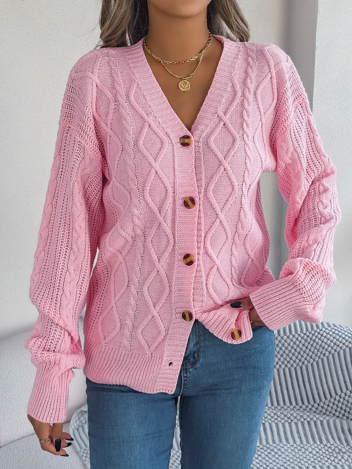 Stilla | Strik Langærmet Cardigan