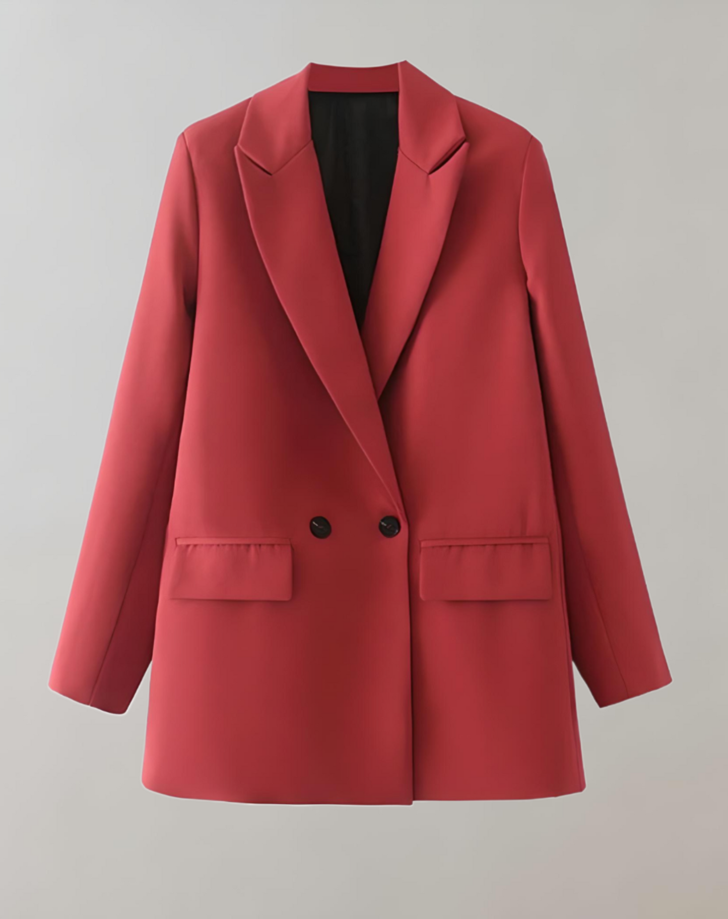 Stilla | Behagelig, Enkel og Oversized To-knaps Blazer Med Praktiske Sidelommer
