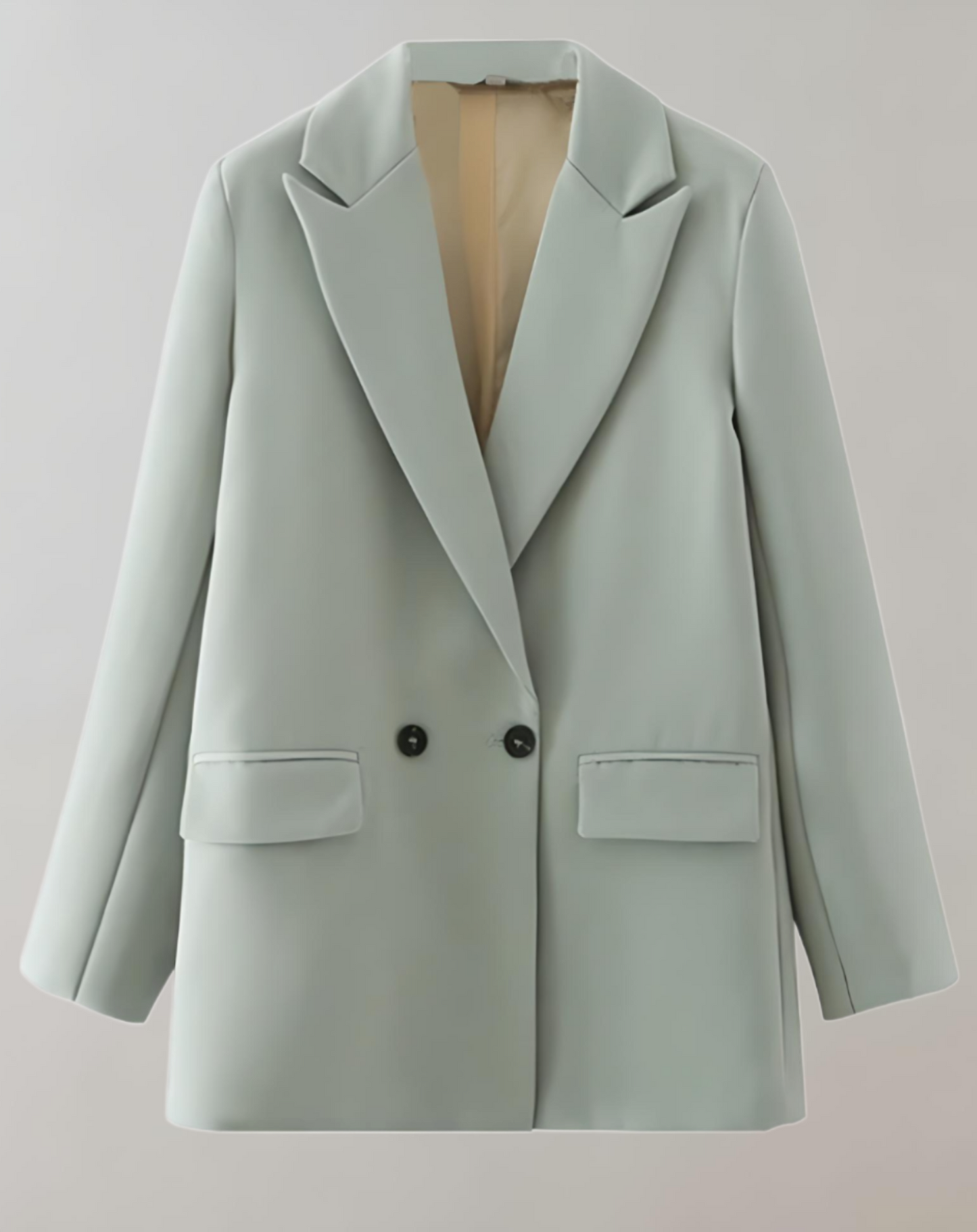 Stilla | Behagelig, Enkel og Oversized To-knaps Blazer Med Praktiske Sidelommer