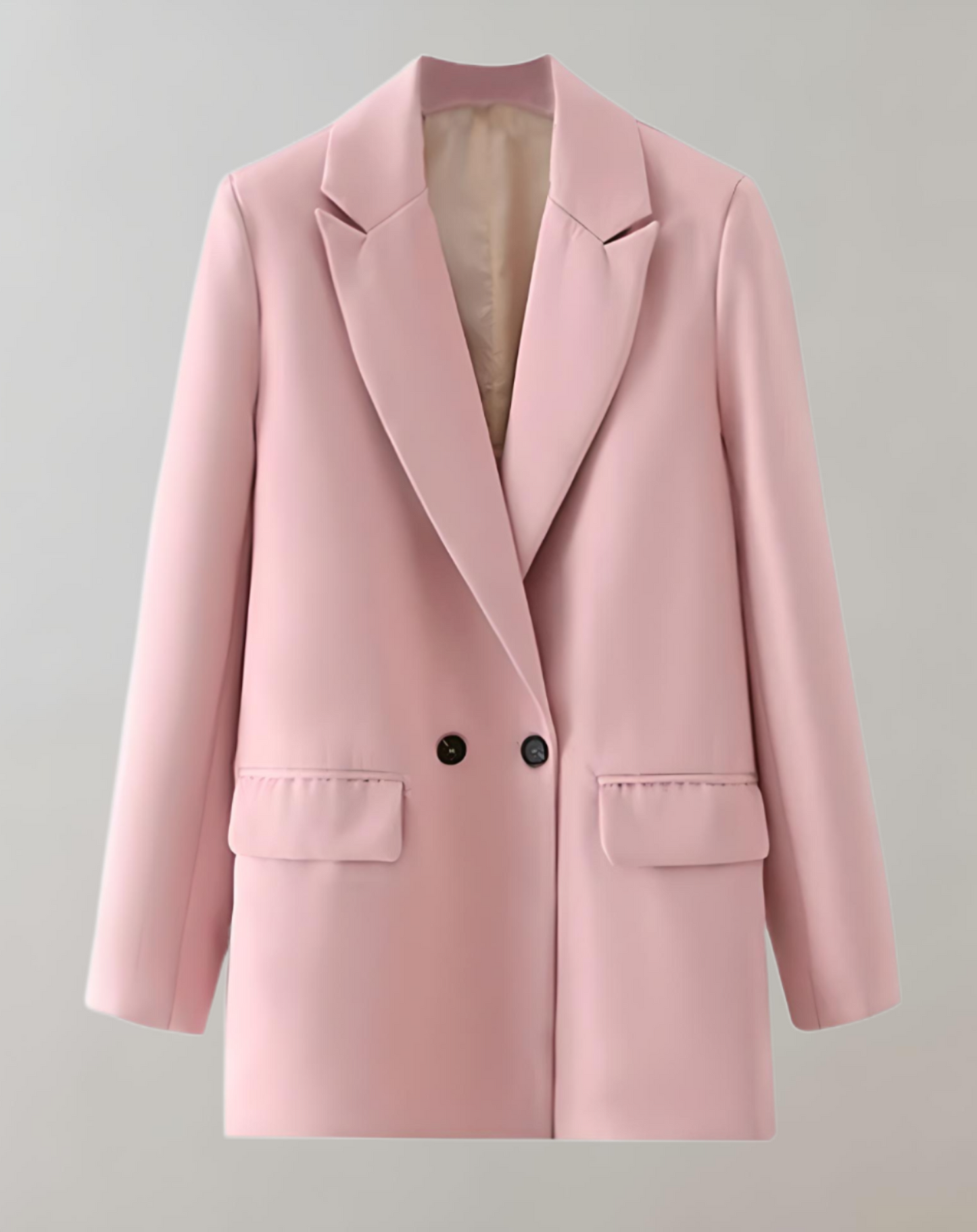 Stilla | Behagelig, Enkel og Oversized To-knaps Blazer Med Praktiske Sidelommer