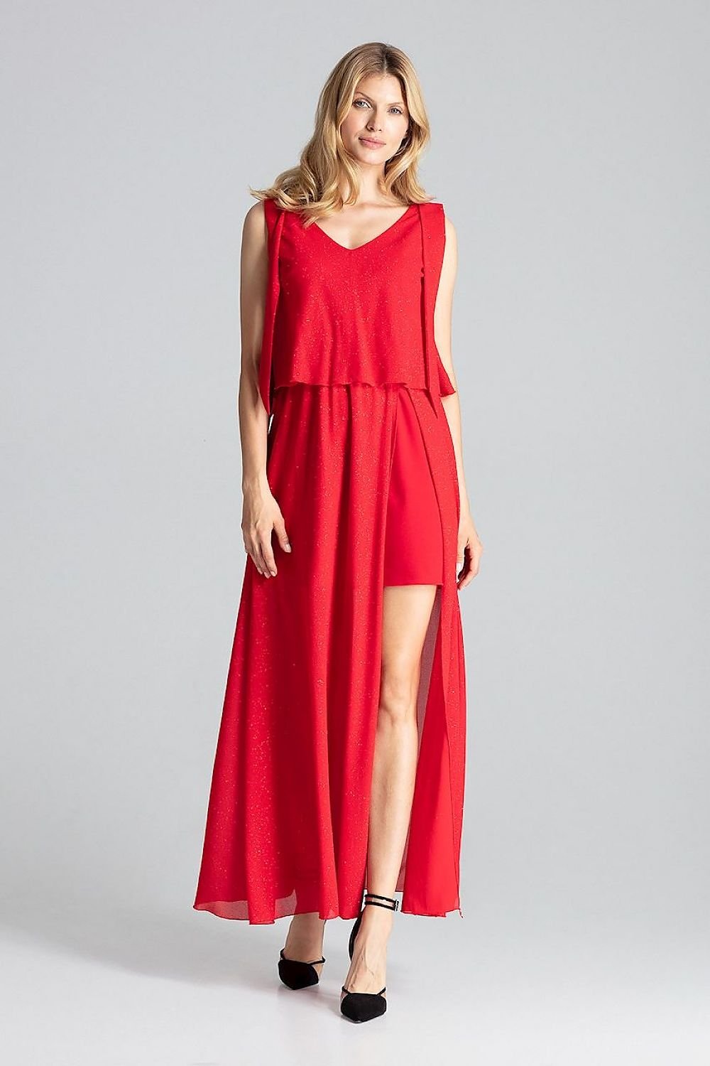 Stilla | Bind Skulder Sideslids Elegant Kjole Figl