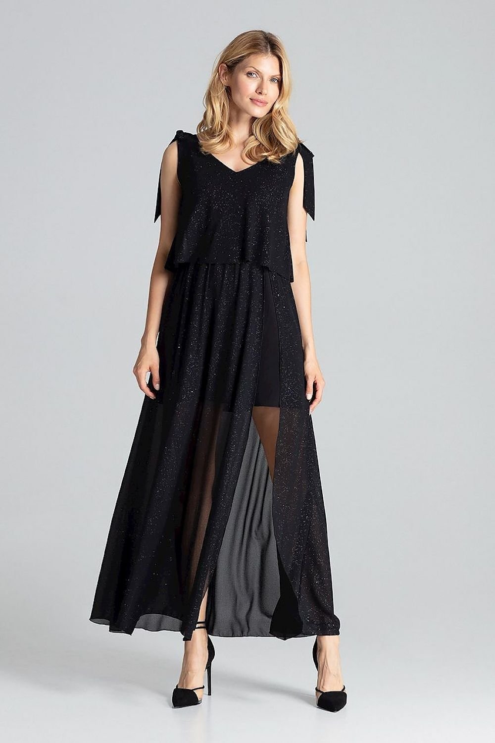 Stilla | Bind Skulder Sideslids Elegant Kjole Figl