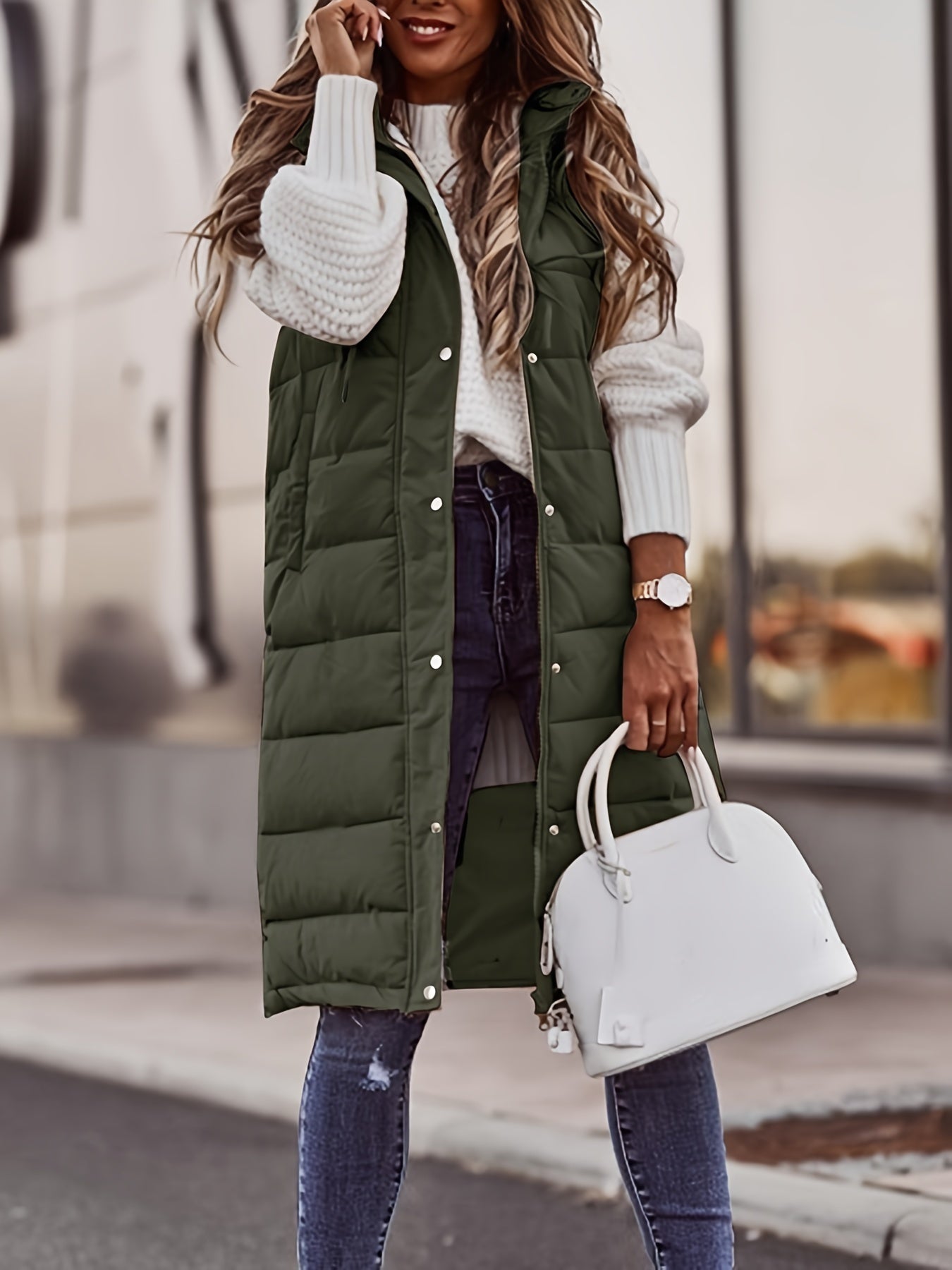 Stilla | Lange hoodie vest til kvinder