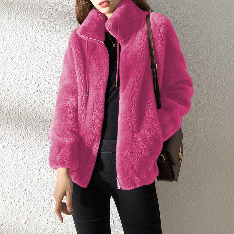 Stilla | Dobbelt Facet Fleece Høj Hals Cardigan