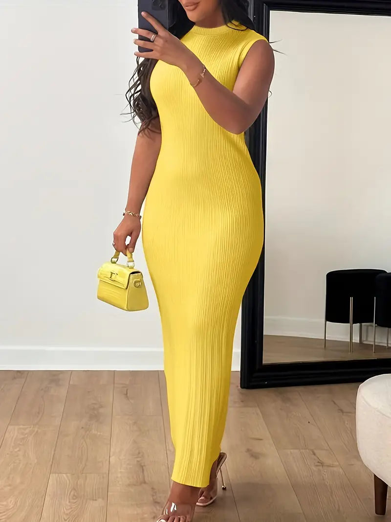 Stilla | Elegant Farverig Bodycon Kjole