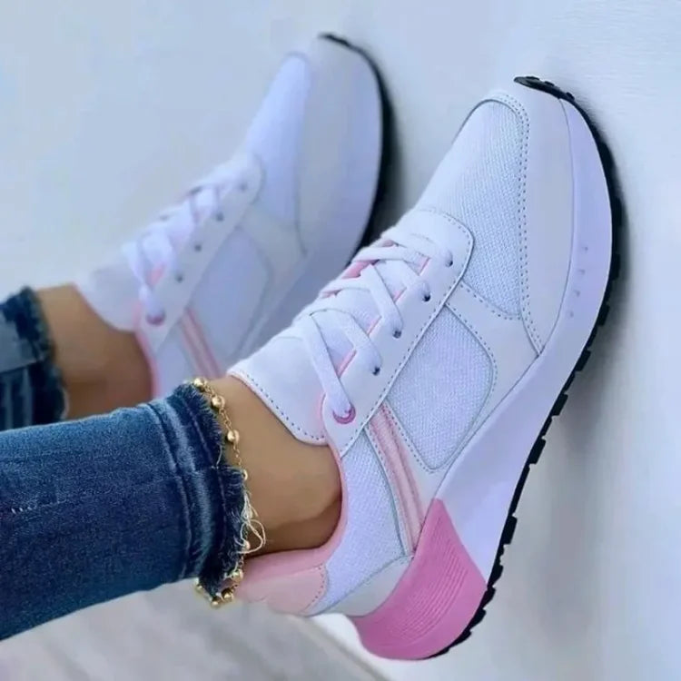 Stilla | Sko Front Snørebånd Wedge Sneakers