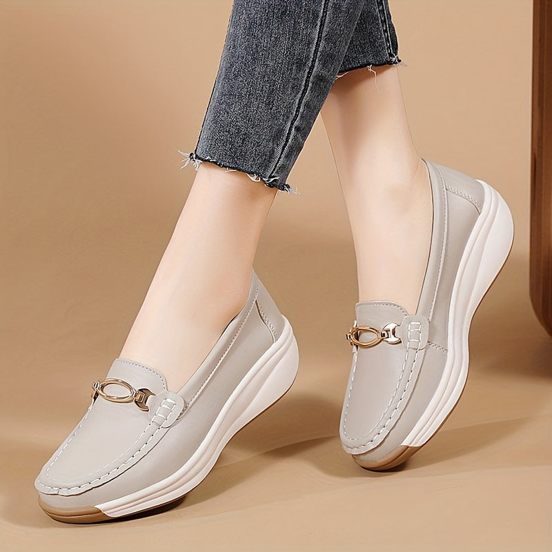 Stilla | Sommer Loafers Til Damer Komfortable Slip on Sko Med Tyk Sål